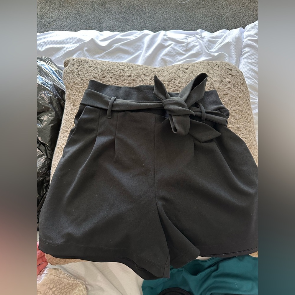 Black Tie Shorts